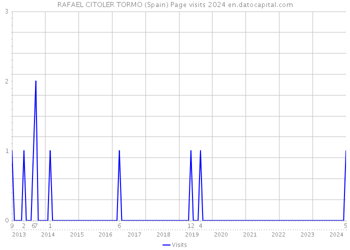 RAFAEL CITOLER TORMO (Spain) Page visits 2024 