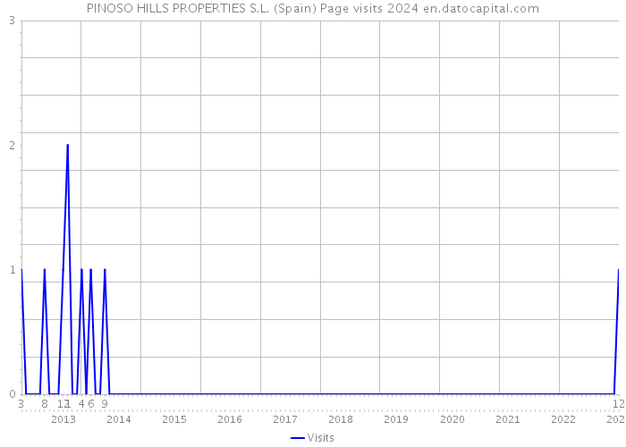 PINOSO HILLS PROPERTIES S.L. (Spain) Page visits 2024 