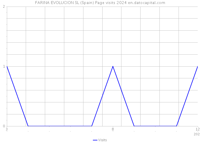 FARINA EVOLUCION SL (Spain) Page visits 2024 