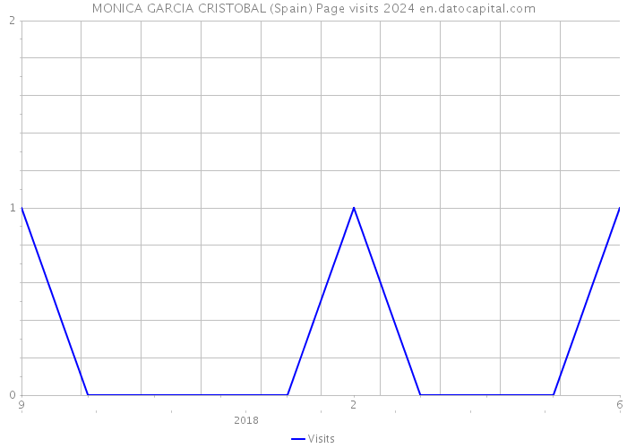 MONICA GARCIA CRISTOBAL (Spain) Page visits 2024 