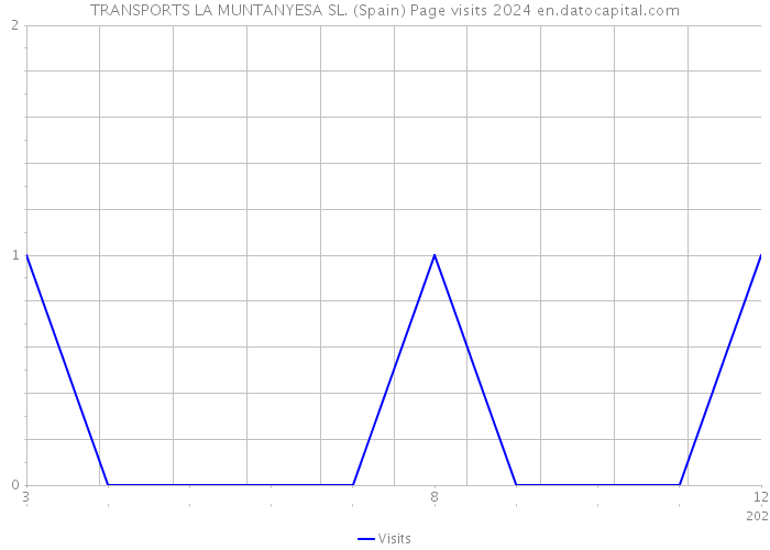 TRANSPORTS LA MUNTANYESA SL. (Spain) Page visits 2024 