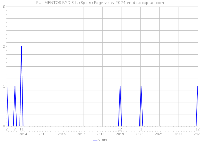 PULIMENTOS RYD S.L. (Spain) Page visits 2024 
