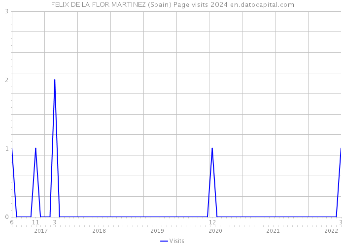 FELIX DE LA FLOR MARTINEZ (Spain) Page visits 2024 