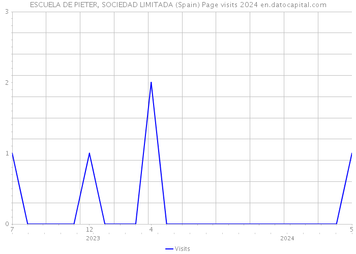 ESCUELA DE PIETER, SOCIEDAD LIMITADA (Spain) Page visits 2024 