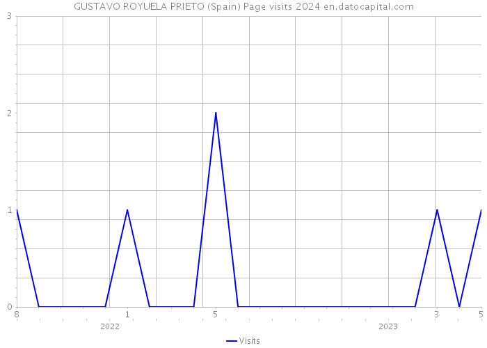GUSTAVO ROYUELA PRIETO (Spain) Page visits 2024 