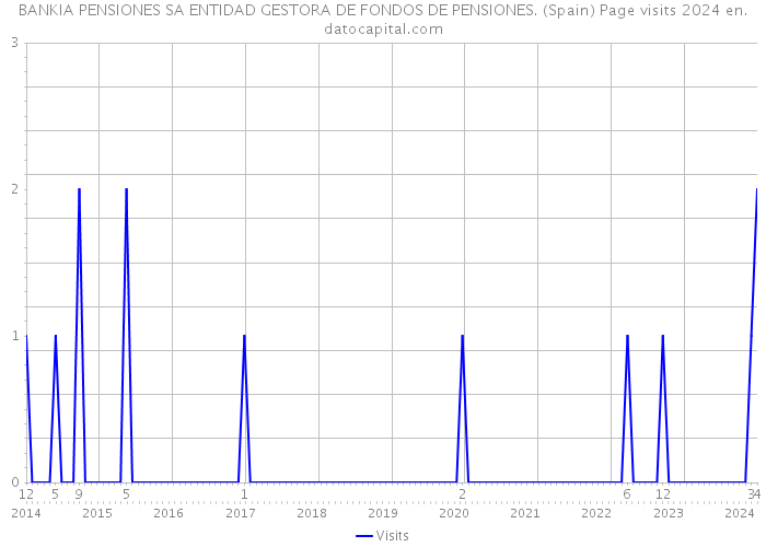BANKIA PENSIONES SA ENTIDAD GESTORA DE FONDOS DE PENSIONES. (Spain) Page visits 2024 