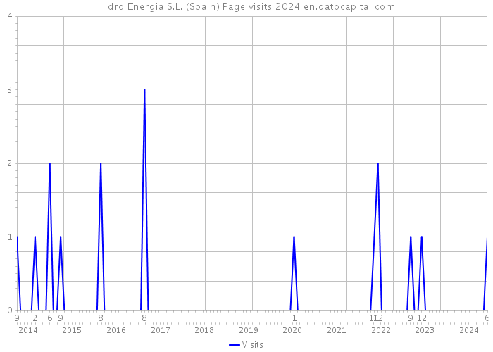 Hidro Energia S.L. (Spain) Page visits 2024 