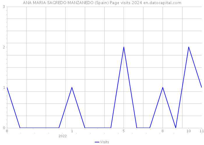 ANA MARIA SAGREDO MANZANEDO (Spain) Page visits 2024 