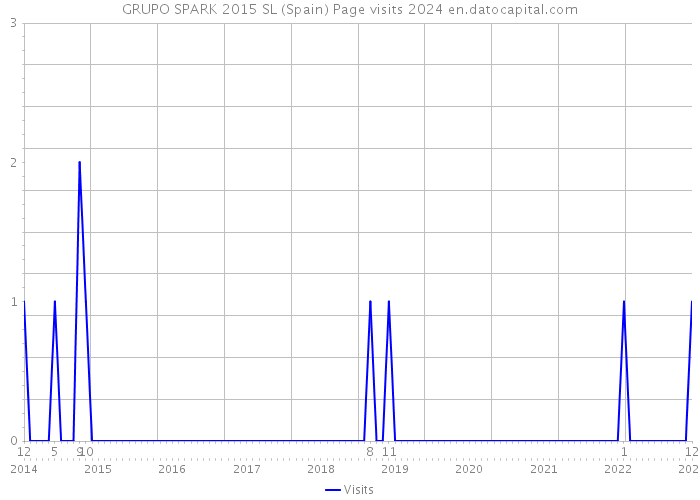 GRUPO SPARK 2015 SL (Spain) Page visits 2024 