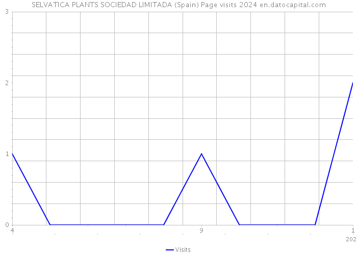 SELVATICA PLANTS SOCIEDAD LIMITADA (Spain) Page visits 2024 