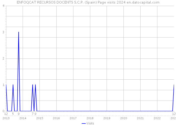 ENFOQCAT RECURSOS DOCENTS S.C.P. (Spain) Page visits 2024 