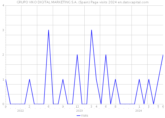 GRUPO VIKO DIGITAL MARKETING S.A. (Spain) Page visits 2024 