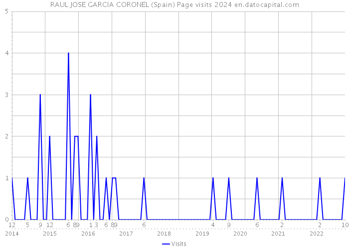 RAUL JOSE GARCIA CORONEL (Spain) Page visits 2024 