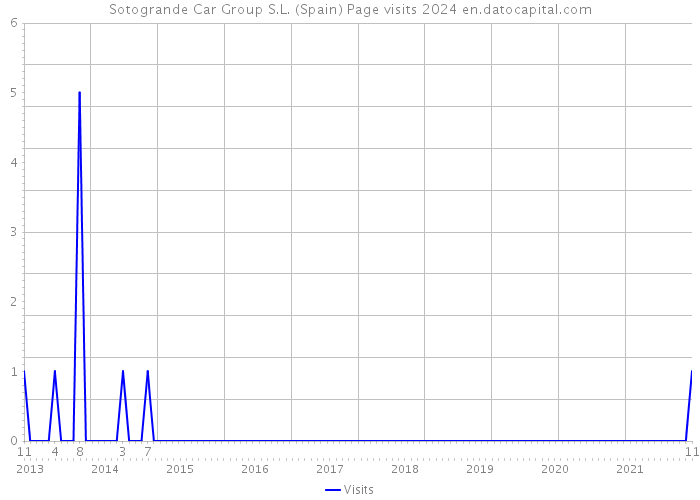 Sotogrande Car Group S.L. (Spain) Page visits 2024 