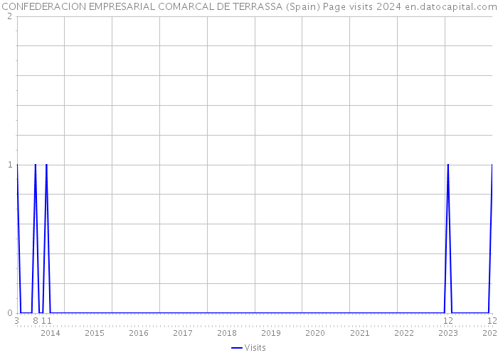 CONFEDERACION EMPRESARIAL COMARCAL DE TERRASSA (Spain) Page visits 2024 