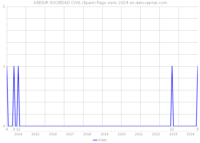 ASESUR SOCIEDAD CIVIL (Spain) Page visits 2024 