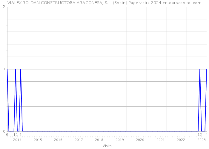 VIALEX ROLDAN CONSTRUCTORA ARAGONESA, S.L. (Spain) Page visits 2024 