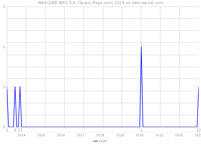 WAAGNER BIRO S.A. (Spain) Page visits 2024 