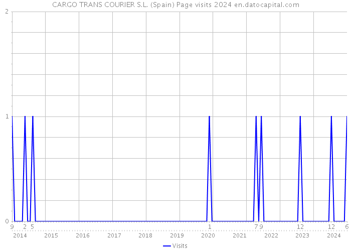 CARGO TRANS COURIER S.L. (Spain) Page visits 2024 