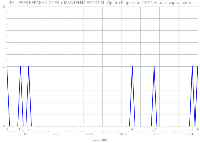 TALLERES REPARACIONES Y MANTENIMIENTOS SL (Spain) Page visits 2024 