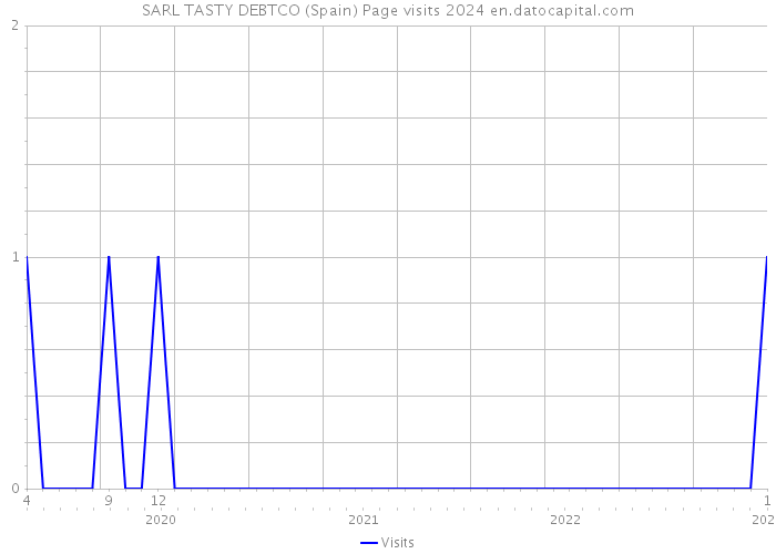 SARL TASTY DEBTCO (Spain) Page visits 2024 