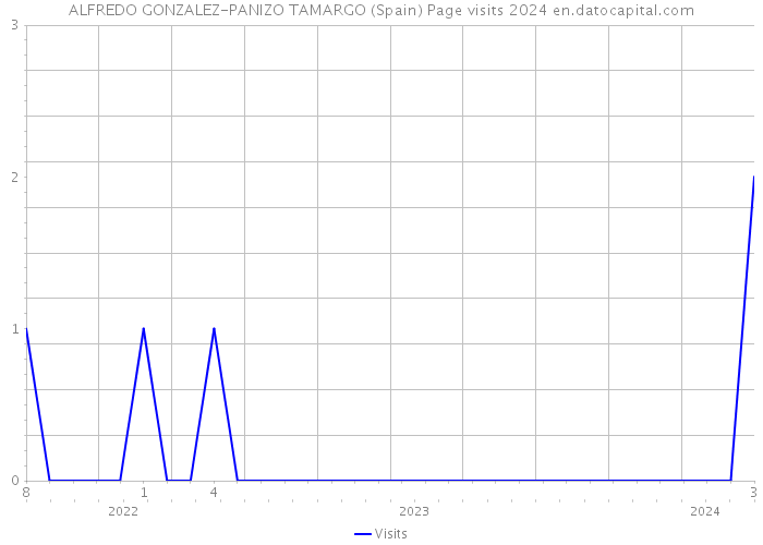 ALFREDO GONZALEZ-PANIZO TAMARGO (Spain) Page visits 2024 