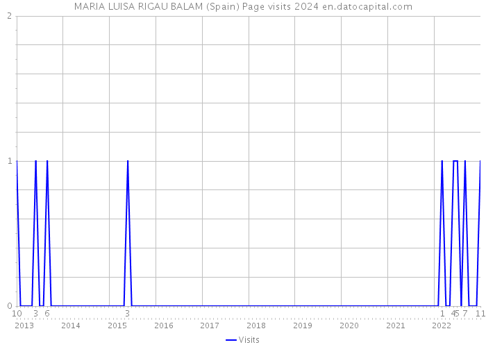 MARIA LUISA RIGAU BALAM (Spain) Page visits 2024 