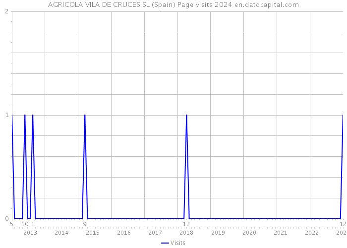 AGRICOLA VILA DE CRUCES SL (Spain) Page visits 2024 