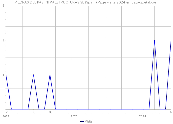 PIEDRAS DEL PAS INFRAESTRUCTURAS SL (Spain) Page visits 2024 