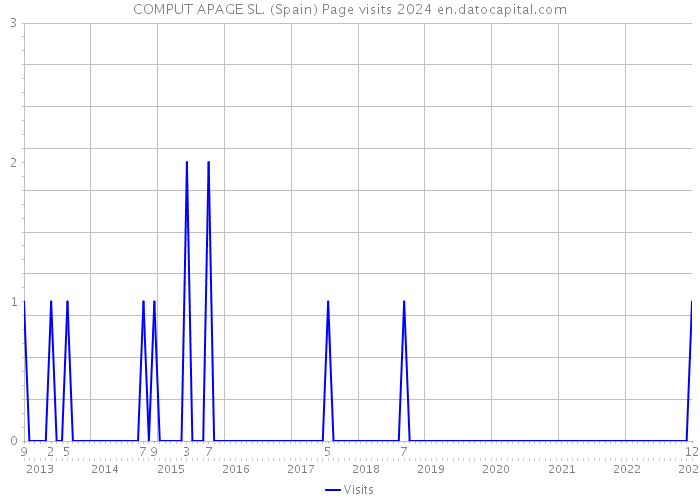 COMPUT APAGE SL. (Spain) Page visits 2024 