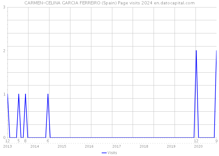 CARMEN-CELINA GARCIA FERREIRO (Spain) Page visits 2024 