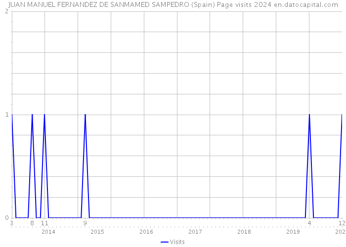 JUAN MANUEL FERNANDEZ DE SANMAMED SAMPEDRO (Spain) Page visits 2024 