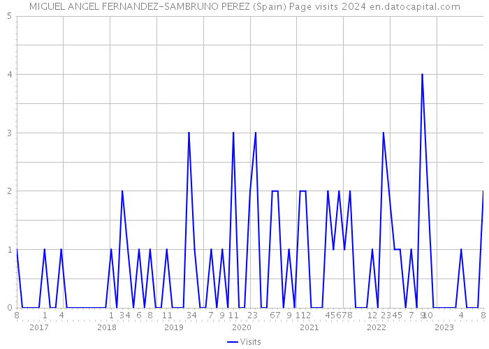 MIGUEL ANGEL FERNANDEZ-SAMBRUNO PEREZ (Spain) Page visits 2024 