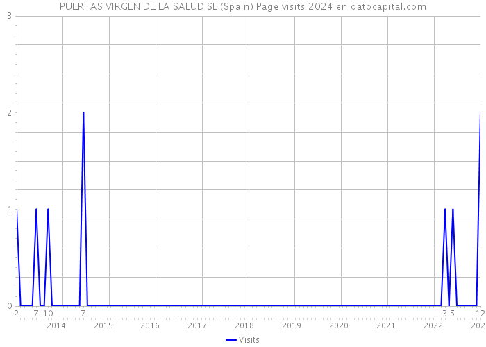 PUERTAS VIRGEN DE LA SALUD SL (Spain) Page visits 2024 