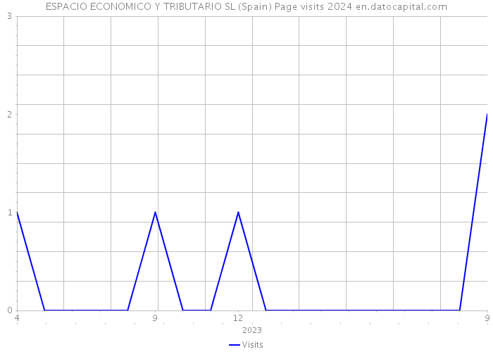 ESPACIO ECONOMICO Y TRIBUTARIO SL (Spain) Page visits 2024 