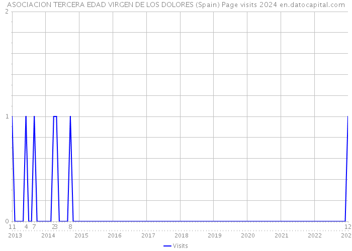 ASOCIACION TERCERA EDAD VIRGEN DE LOS DOLORES (Spain) Page visits 2024 