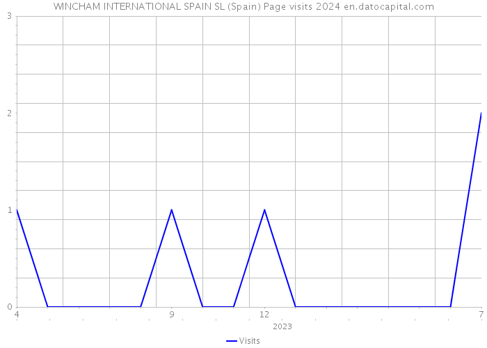 WINCHAM INTERNATIONAL SPAIN SL (Spain) Page visits 2024 