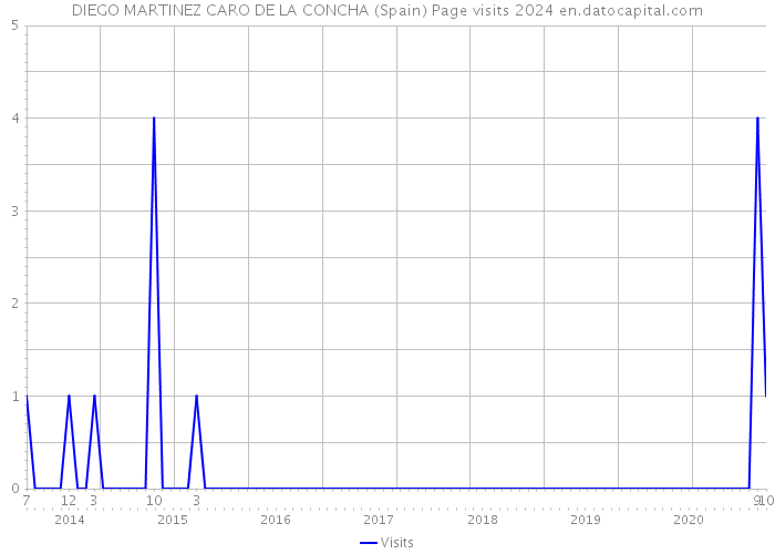DIEGO MARTINEZ CARO DE LA CONCHA (Spain) Page visits 2024 
