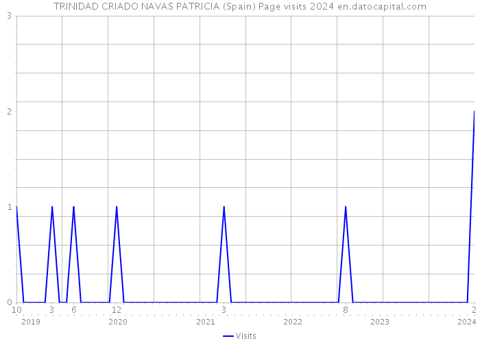 TRINIDAD CRIADO NAVAS PATRICIA (Spain) Page visits 2024 