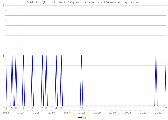 MANUEL QUERO HIDALGO (Spain) Page visits 2024 