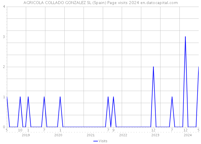AGRICOLA COLLADO GONZALEZ SL (Spain) Page visits 2024 