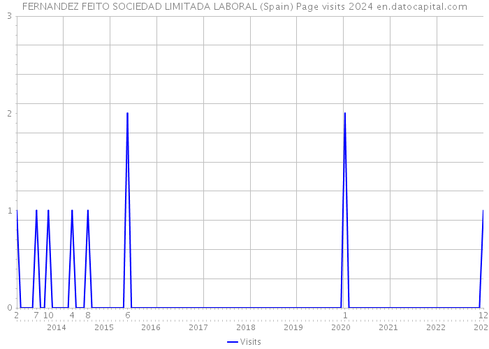 FERNANDEZ FEITO SOCIEDAD LIMITADA LABORAL (Spain) Page visits 2024 