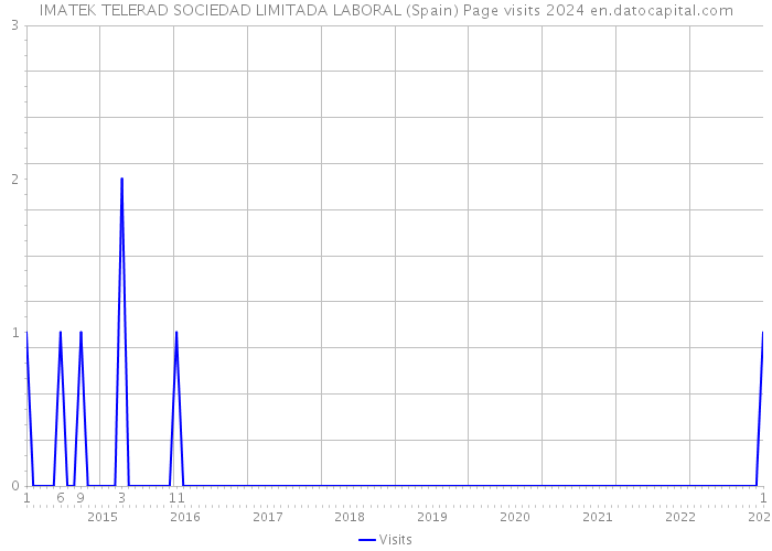 IMATEK TELERAD SOCIEDAD LIMITADA LABORAL (Spain) Page visits 2024 