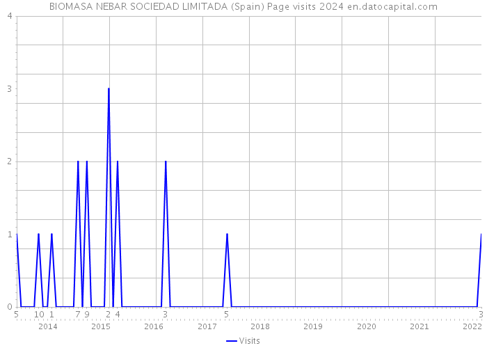 BIOMASA NEBAR SOCIEDAD LIMITADA (Spain) Page visits 2024 