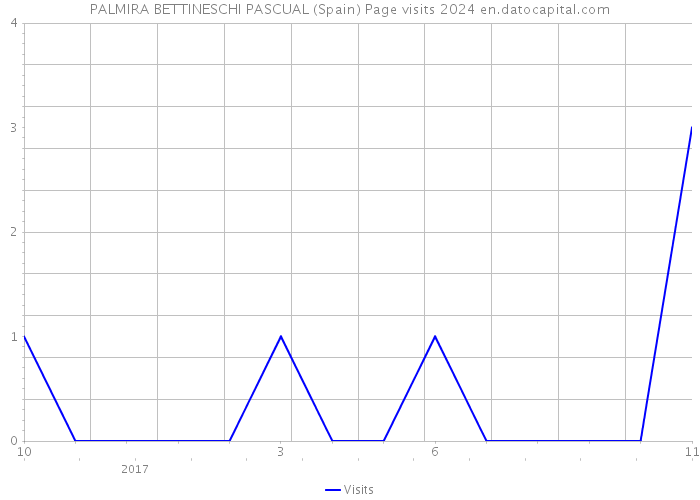 PALMIRA BETTINESCHI PASCUAL (Spain) Page visits 2024 