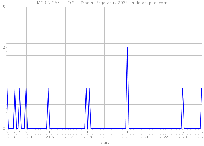 MORIN CASTILLO SLL. (Spain) Page visits 2024 