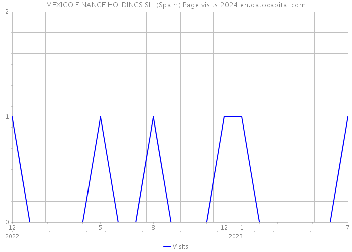MEXICO FINANCE HOLDINGS SL. (Spain) Page visits 2024 