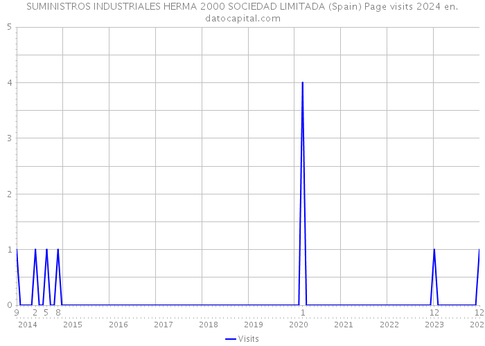 SUMINISTROS INDUSTRIALES HERMA 2000 SOCIEDAD LIMITADA (Spain) Page visits 2024 