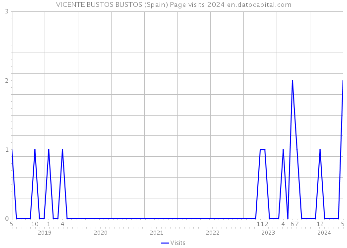 VICENTE BUSTOS BUSTOS (Spain) Page visits 2024 