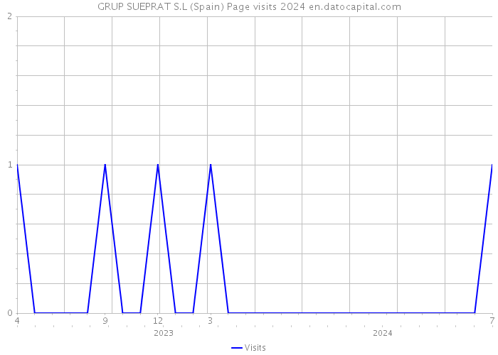 GRUP SUEPRAT S.L (Spain) Page visits 2024 